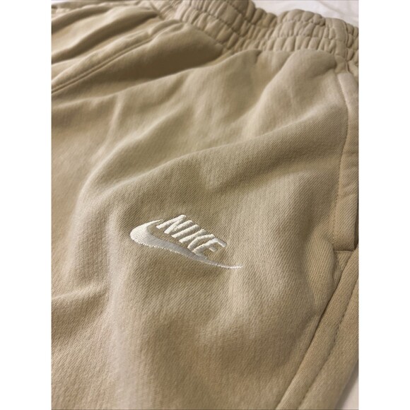 Nike Youth Girls Cotton Jogger Sweatpants Size XL Beige Drawstring Waist - Picture 2 of 13